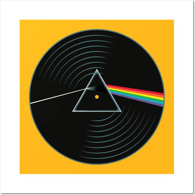 Pink Floyd The Dark Side of the Moon Record Wall Art by counting crasher